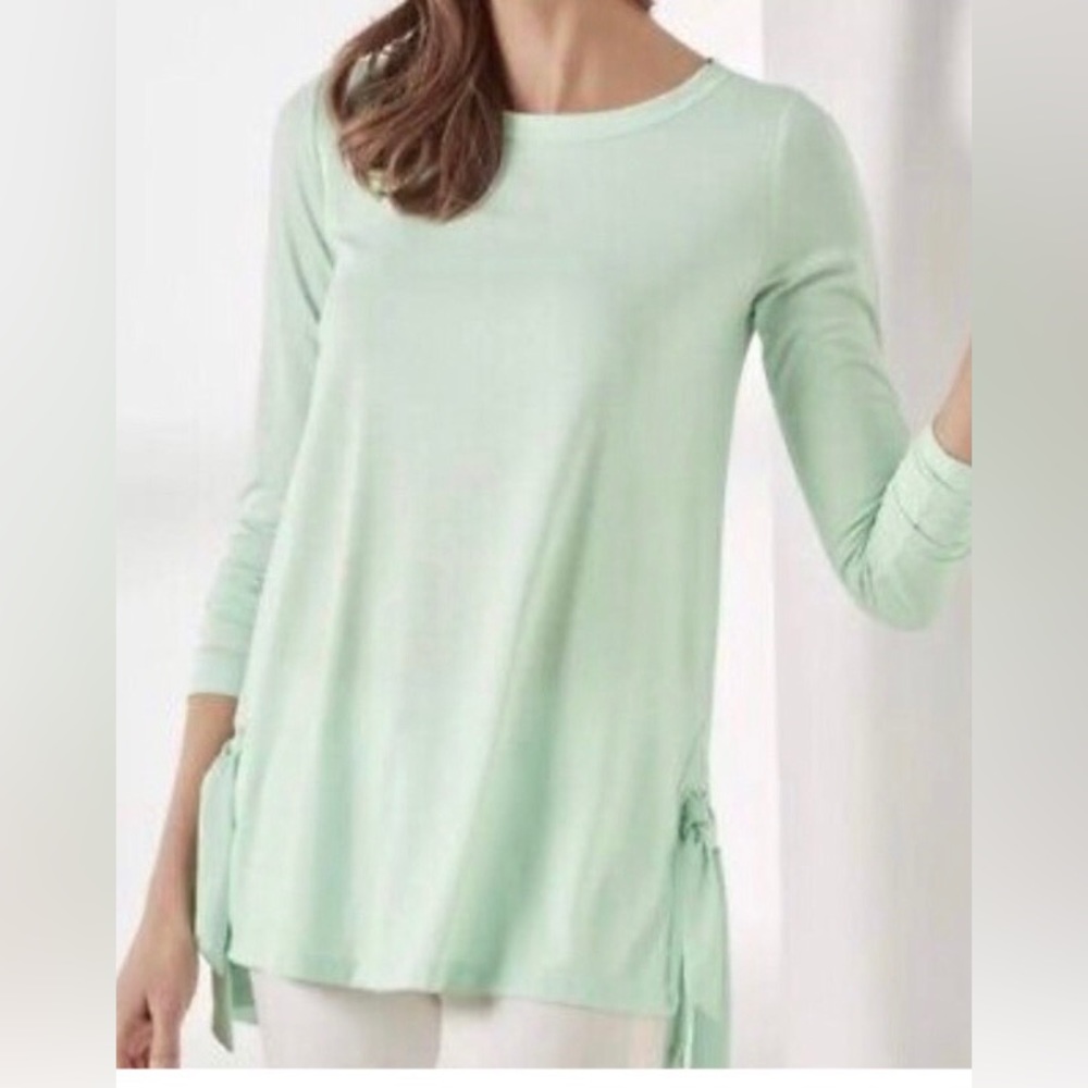 EUC Soft Surroundings Green Tee